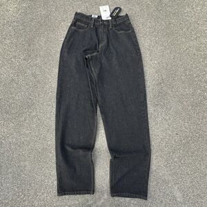 Levis Super Baggy Jeans Mens 28x34 Strong Dark Gray Denim Skate Drawstring